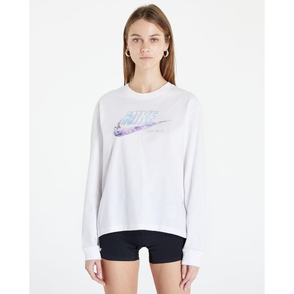 Nike Tops - Nike Sportswear Women's Long-Sleeve Loose Fit T-Shirt DV9945-100, Small
